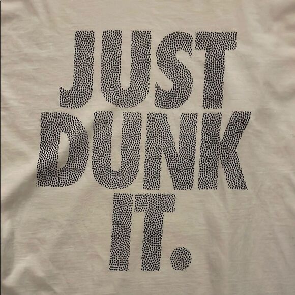 Nike White Short Sleeve Just Dunk It Graphic T-Shirt Adult Size 2XL Basketball - Picture 4 of 10